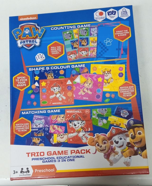 Tres juegos La patrulla canina