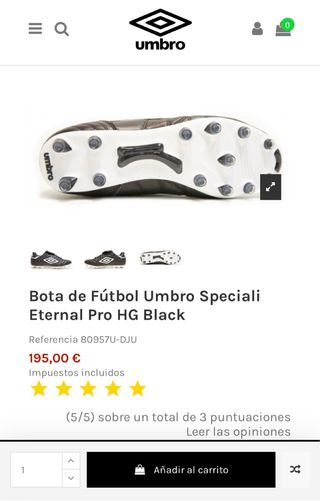 Botas fútbol Umbro