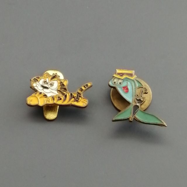 Insignias cómic de animales años 60