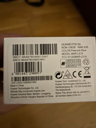 Telefono movil Huawei P30 Lite Azul