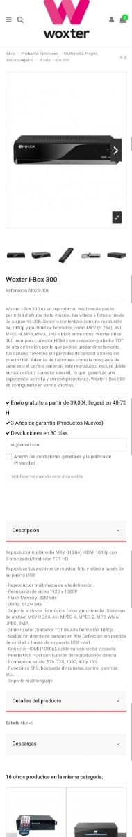 SINTONIZADOR TDT Y REPRODUCTOR USB