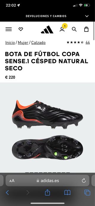Botas de fútbol copa sense 1 fg