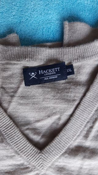 NUEVO Hackett London. XXL. Jersey lana merino