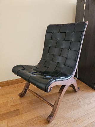 Sillón cuero Pierre Lottier