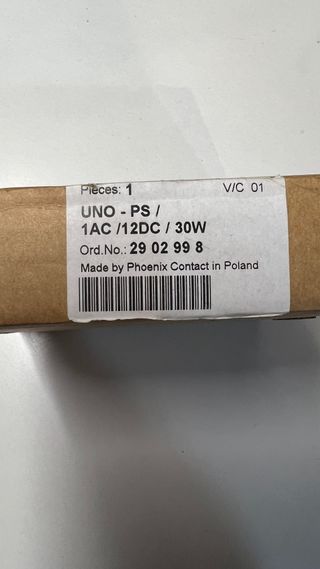 Fuente de alimentación Phoenix Contact 12DC-30W