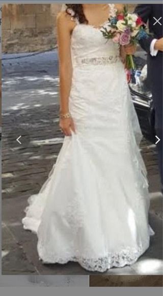 Vestido de novia talla 36/s/8