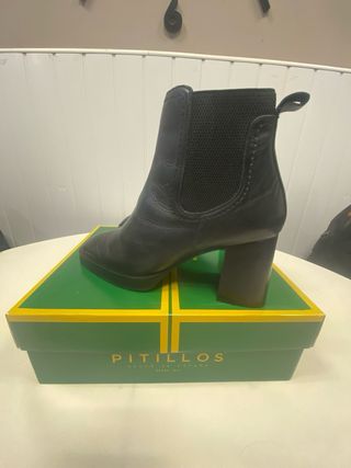 Botin tacón con plataforma