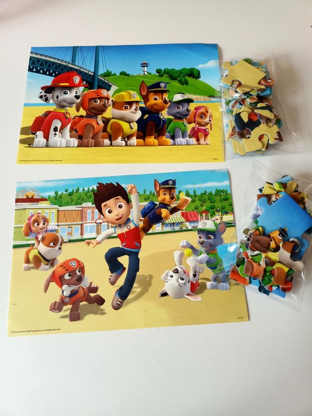 2 Puzzles de 24 piezas PAW PATROL 