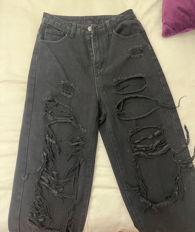pantalon vaquero negro