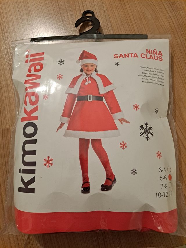 Disfraz niña santa Claus