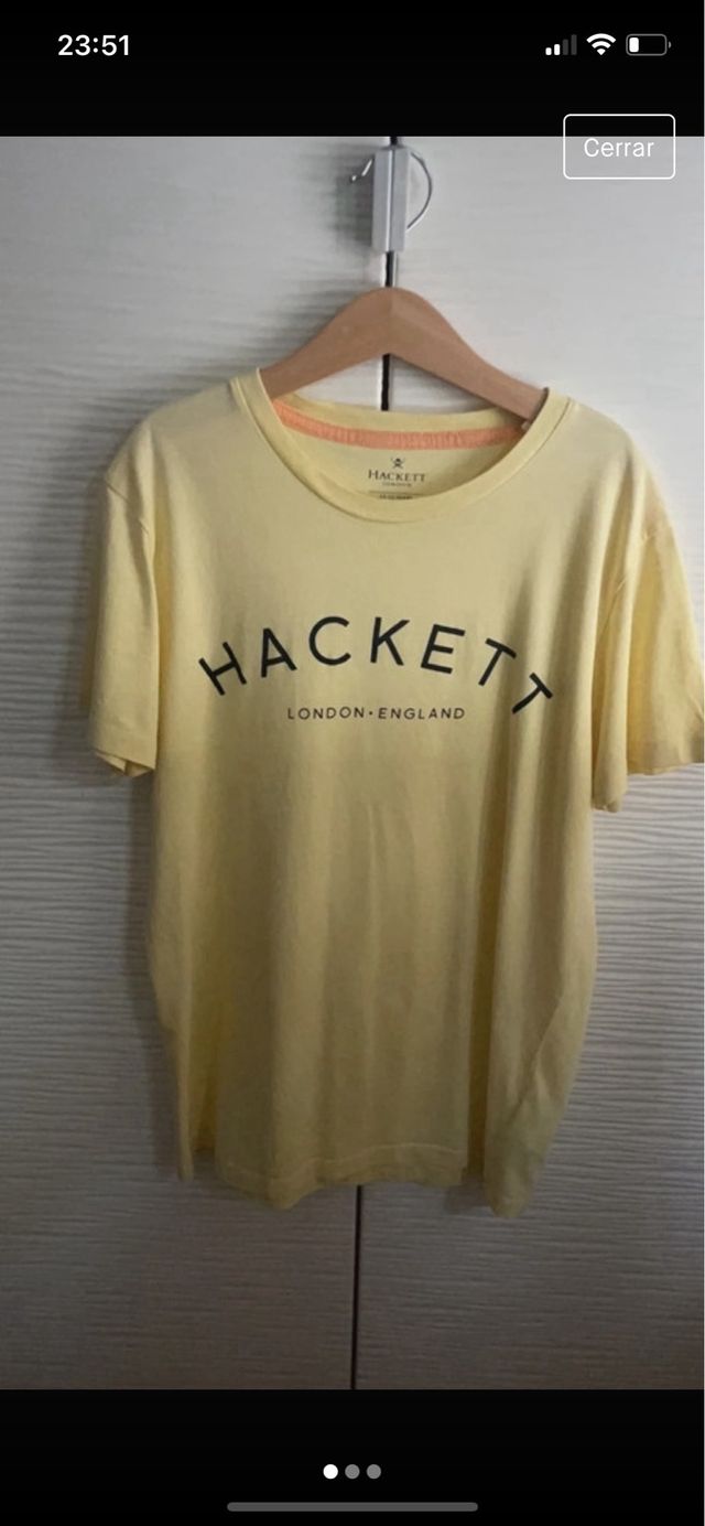 Camiseta amarilla de Hacket
