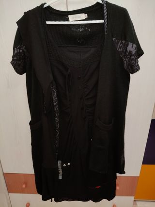 Traje de vestido y chaqueta