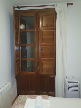 Puerta Doble Balcón/terraza madera maciza