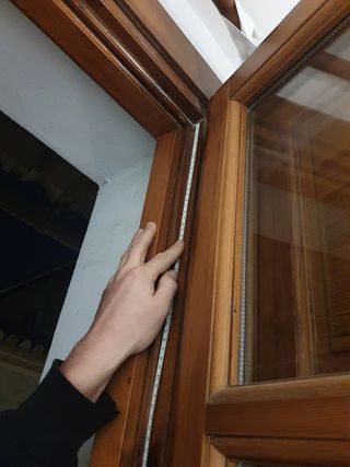 Puerta Doble Balcón/terraza madera maciza