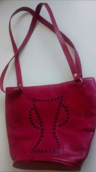 Bolso estilo árabe. Auténtico cuero teñi