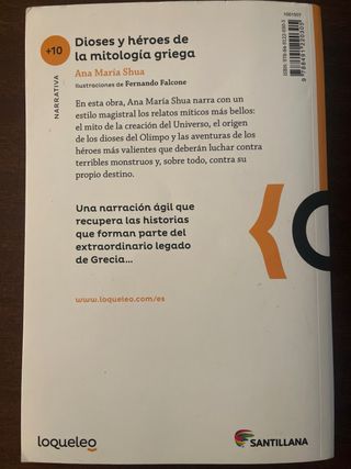 Libro Dioses y Héroes de la mitología Griega 