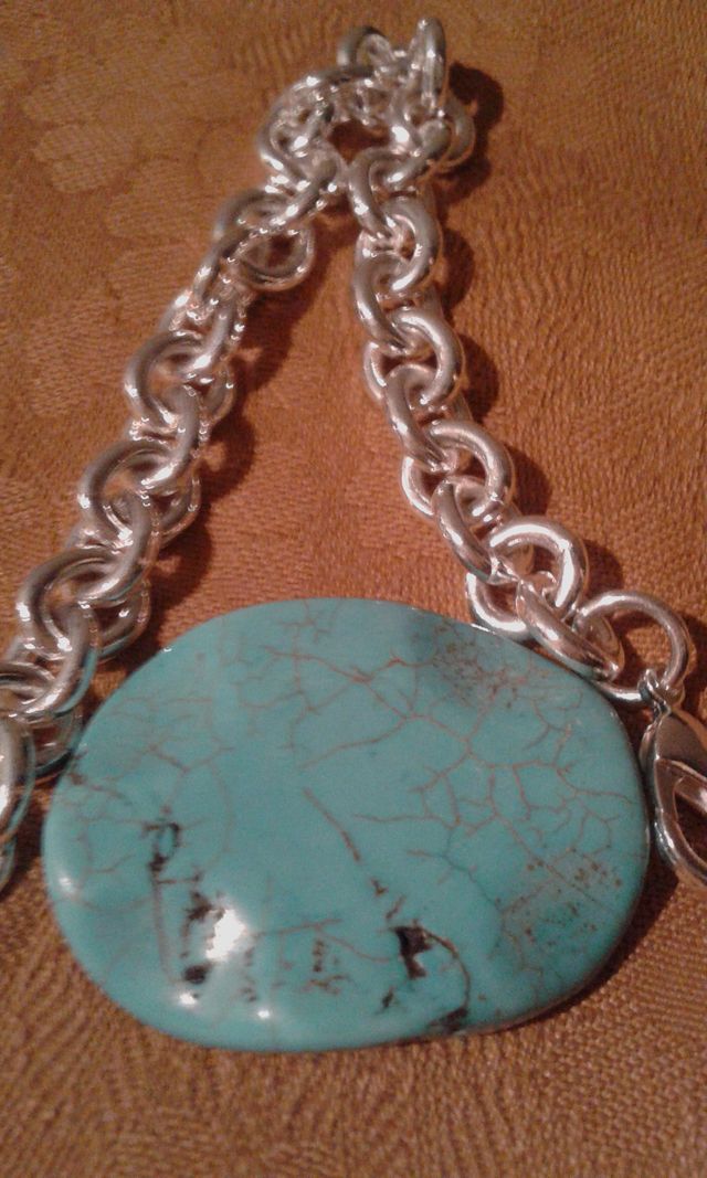 TURQUESA EGIPCIA SINAÍ NATURAL OVAL IRREGUlAR 39mm