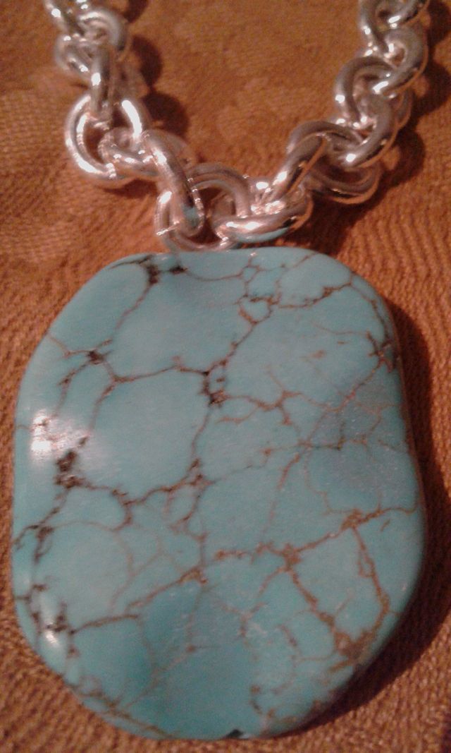 TURQUESA EGIPCIA SINAÍ NATURAL OVAL IRREGUlAR 39mm