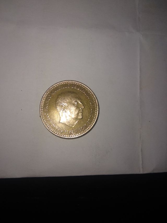 Moneda 1 peseta caudillo año1966