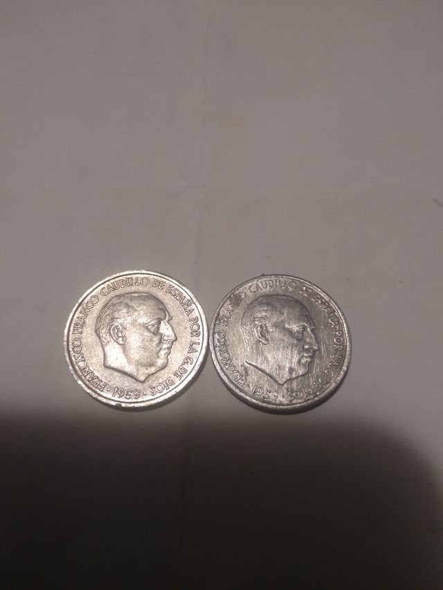 Moneda 10ctimos caudillo año1959