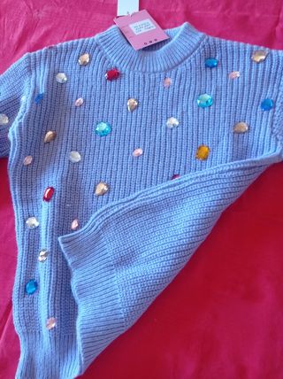 Maglia strass bambina