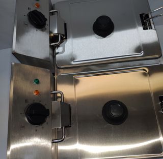 Freidora industrial eléctrica 8+8l grifo nuevas