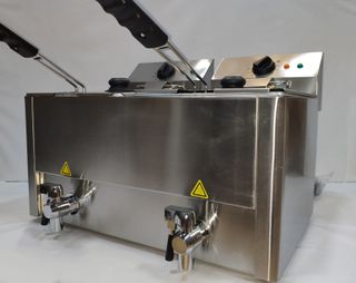 Freidora industrial eléctrica 8+8l grifo nuevas
