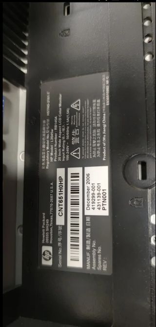 Monitor HP L2045W 20.1 "