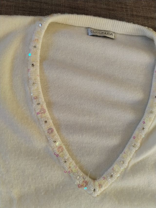 Pullover donna scollo a V