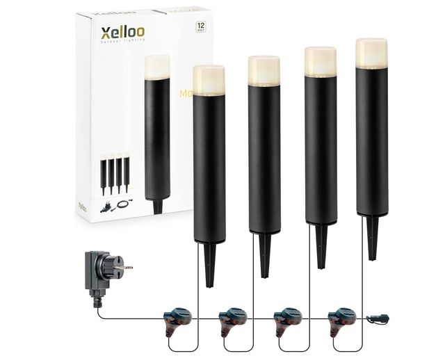 Iluminación  jardín luminarias espiga LED