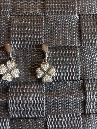 Pendientes acero Lotus
