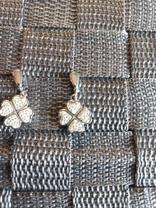 Pendientes acero Lotus