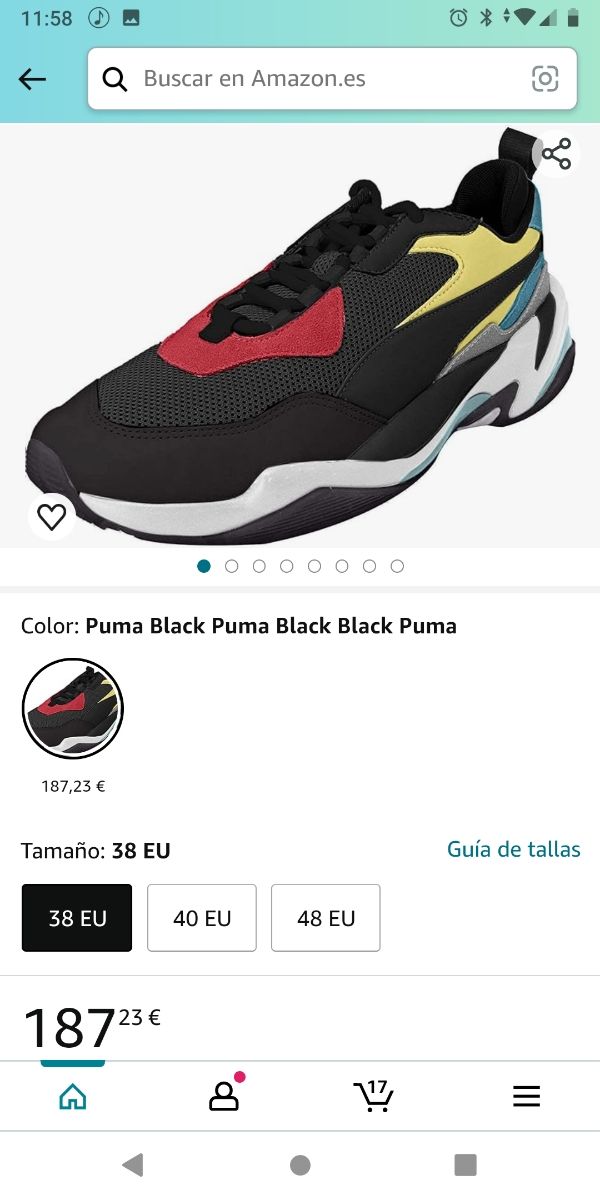 PUMA THONDER SPECTRA DEL 39 Y 44.5