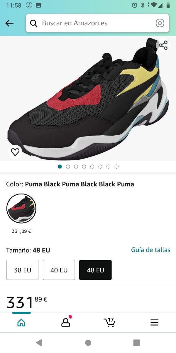 PUMA THONDER SPECTRA DEL 39 Y 44.5