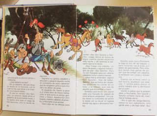 Biblia y Quijote juveniles.