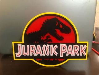 Letrero Jurassic Park