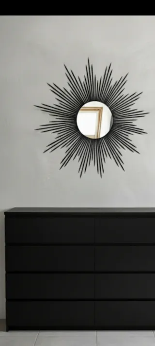 Espejo negro estrella XL