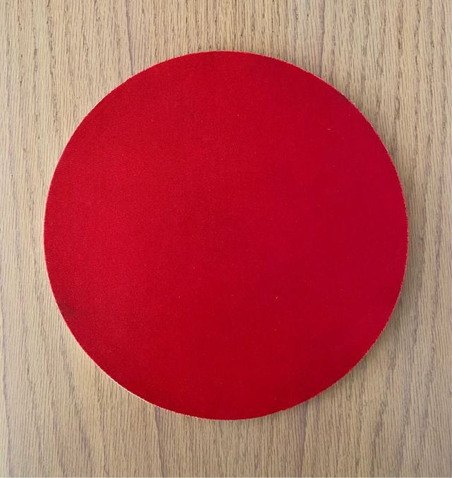 Alfombrilla ratón roja Ikea