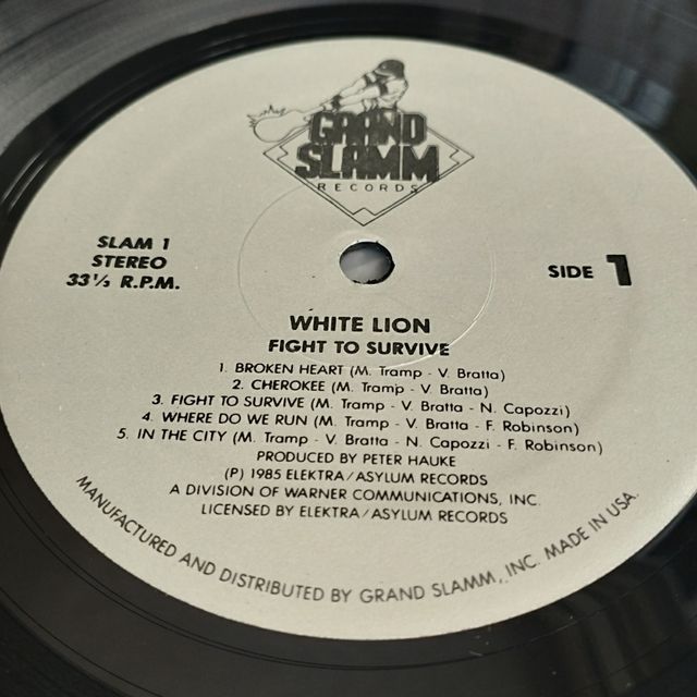 WHITE LION fight to survive 1985 LP