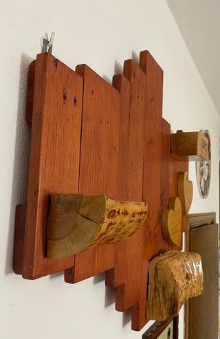 Mensola da parete in legno fatta a mano