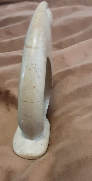 Statuetta soprammobile in pietra "Mamma e Figlio"