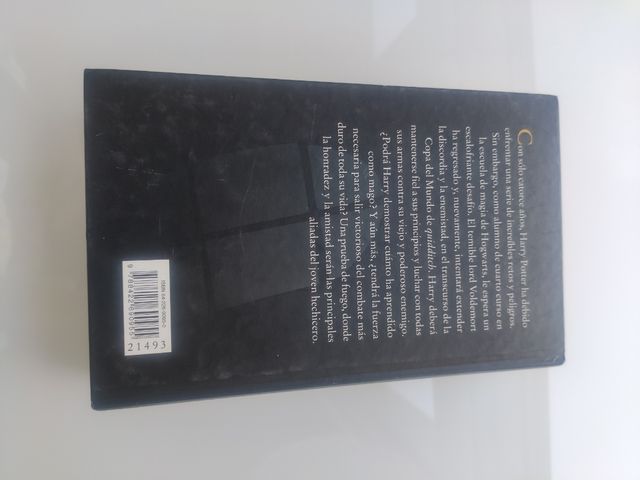 Libro Harry Potter y el cáliz de fuego