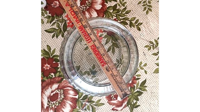 Vaso vetro costolato