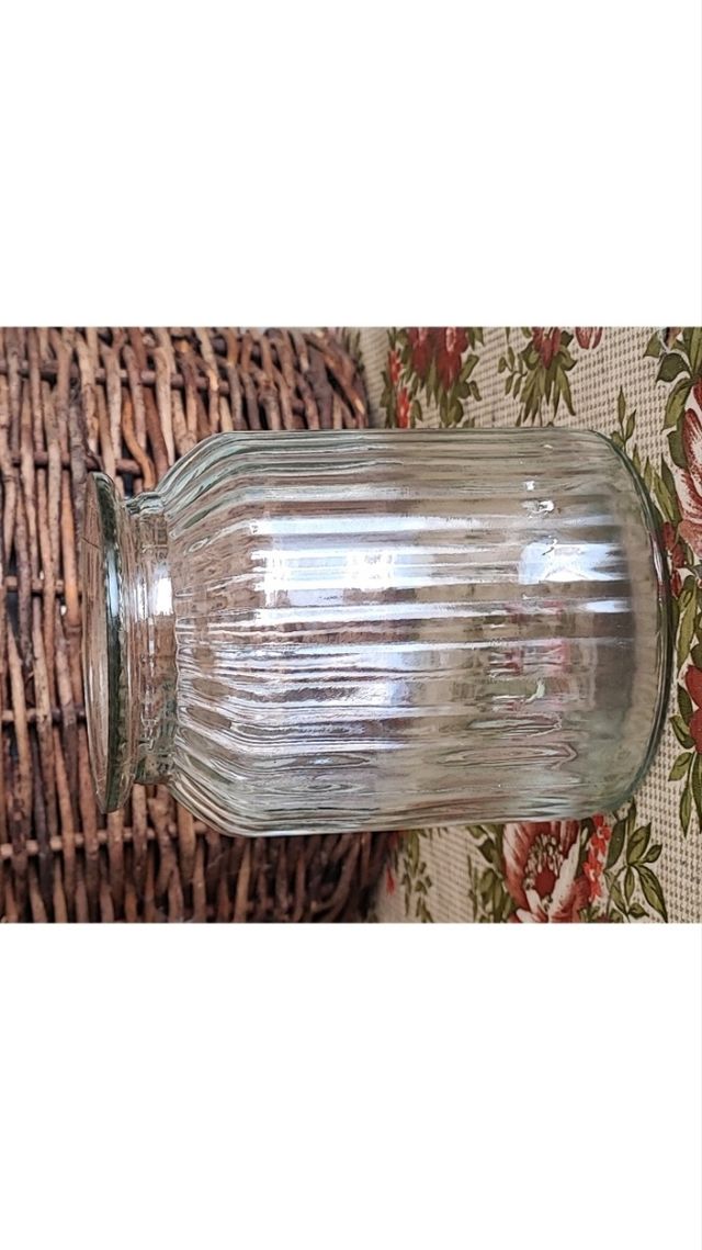 Vaso vetro costolato