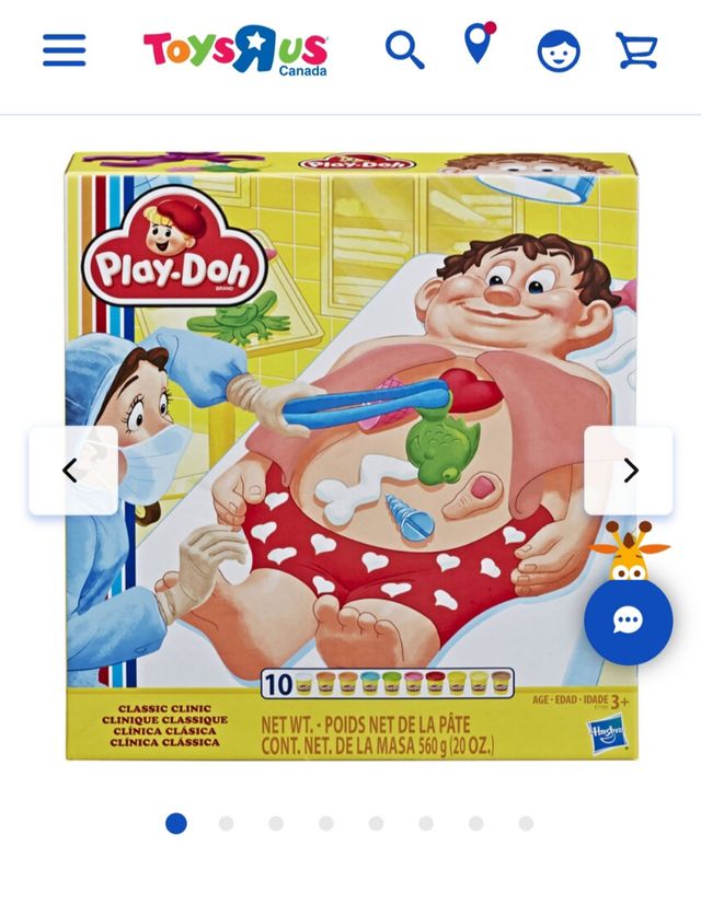 Play Doh clínica, plastilina