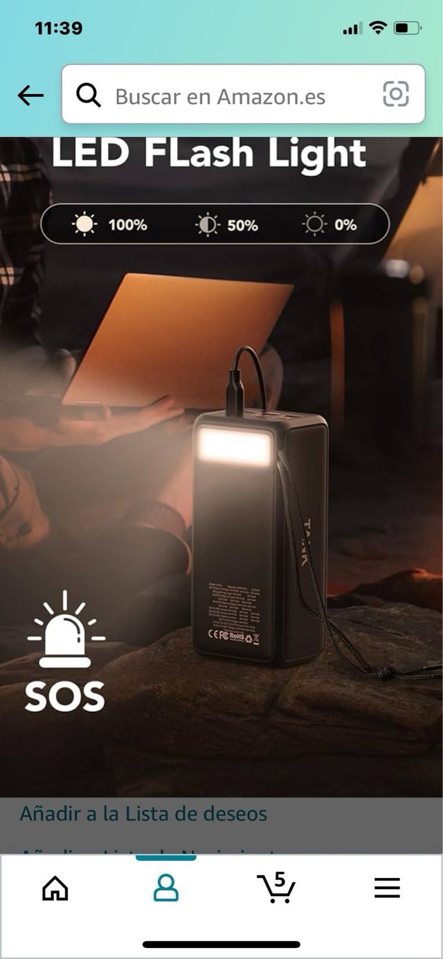BATERIA EXTERNA 130w 