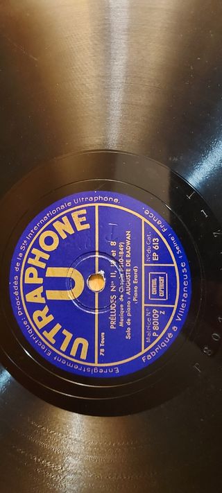 Lote de discos de gramófono 