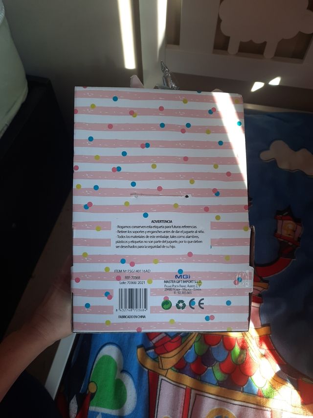 Peluche unicornio mantita bebé