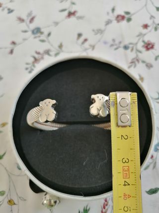 Pulsera Tous Mesh de acero y plata de 1 ley