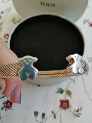 Pulsera Tous Mesh de acero y plata de 1 ley